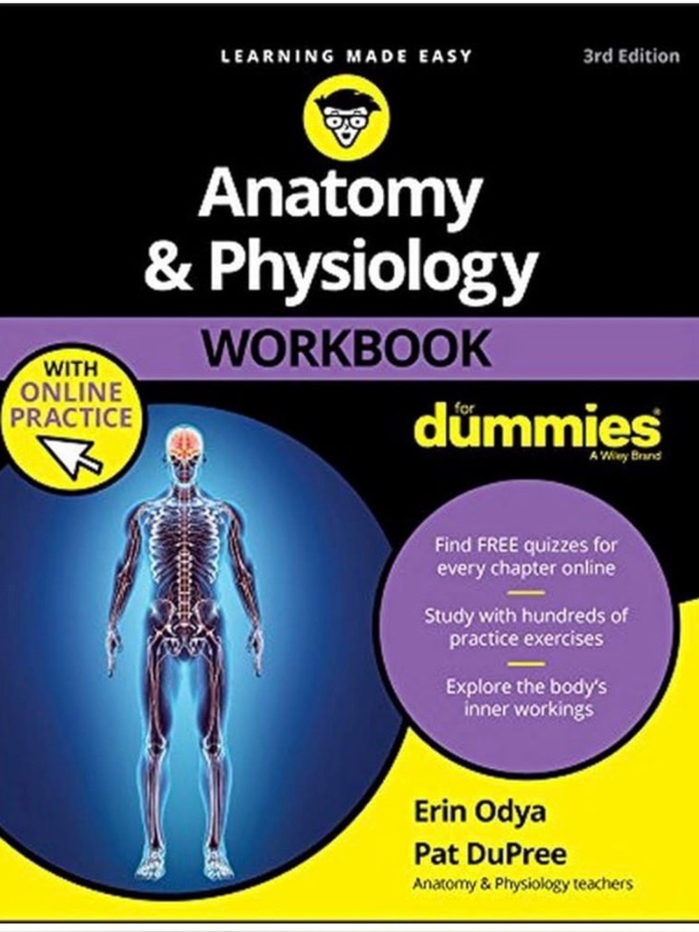 Anatomy & Physiology Workbook For Dummies with Online Practice
3rd Edition